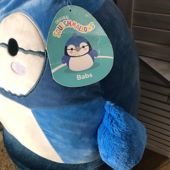 NWOT Squishmallows Babs The Blue Jay Bird Squishy Stuffed Toy Plush Fuzzy Wings - Picture 9 of 12